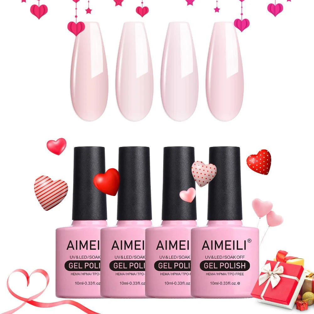 nude gel nail polish 