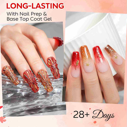 AIMEILI Autumn Glitter Gel Set 110 – 6 Colors, Vegan &amp; Cruelty-Free