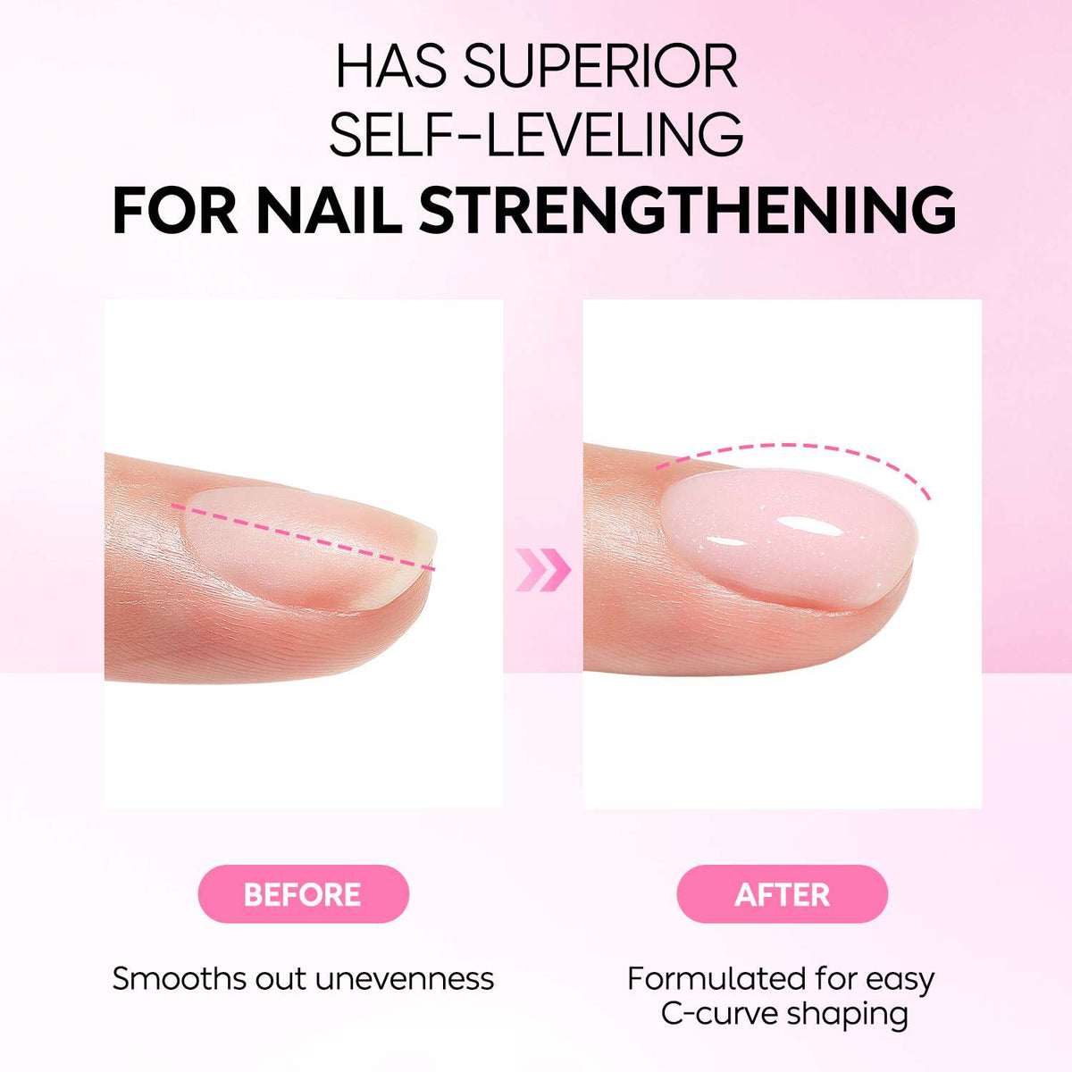 AIMEILI Glitter Rubber Base Gel – 6 Pink &amp; Nude Shades, 5ml Each