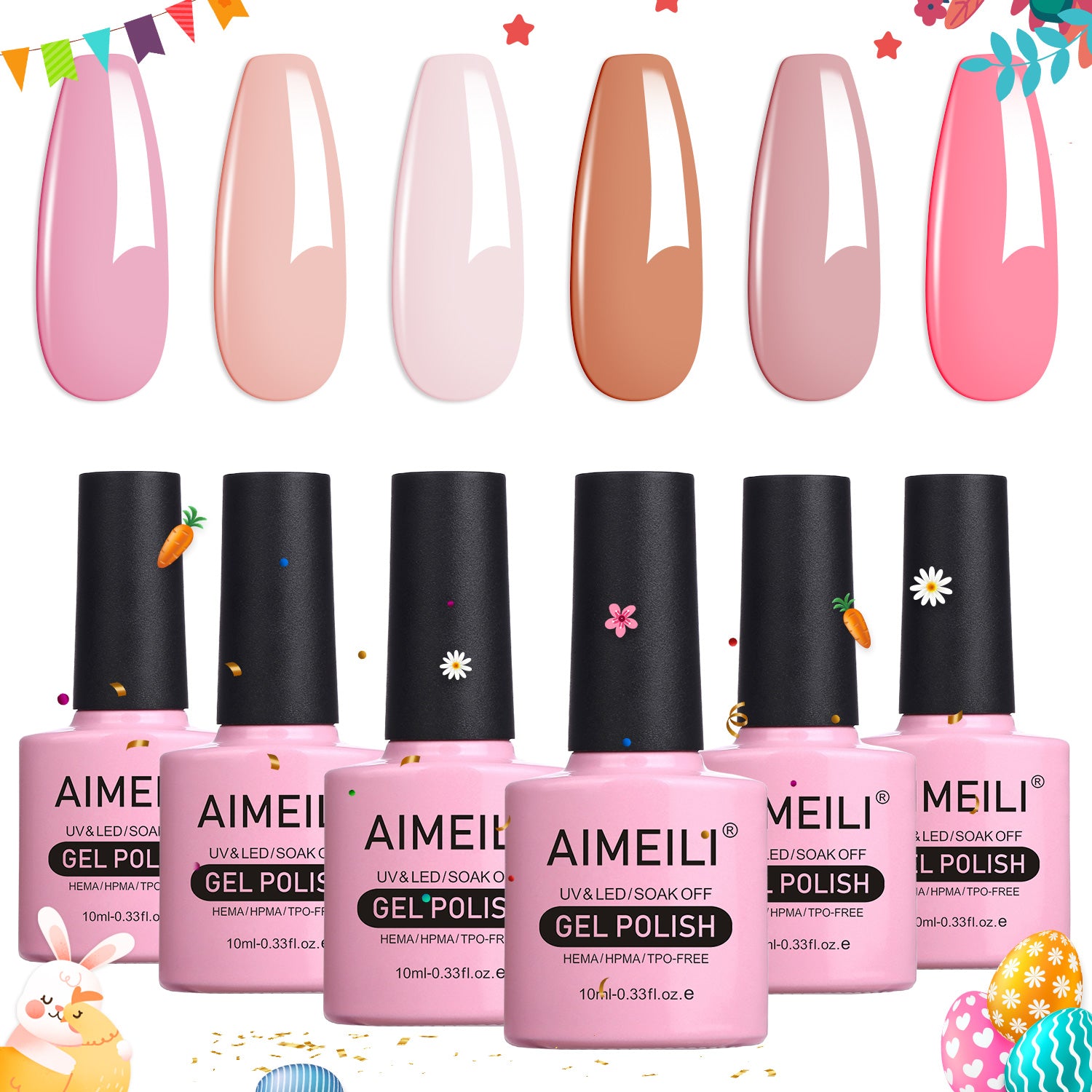 best pink nail polish set
