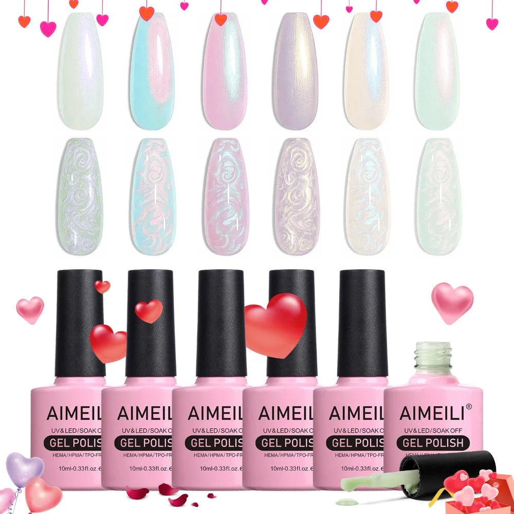 pearl nail polish set