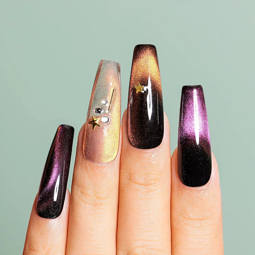 cat eye nail art