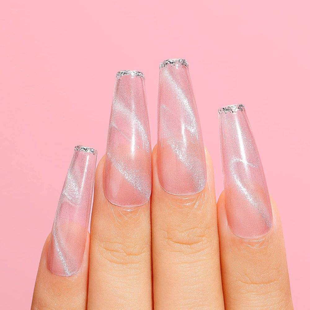 AIMEILI Cat Eye Gel Nail Polish –6 Colors, 10ml | Pearly Nude Magnetic | SET6-49