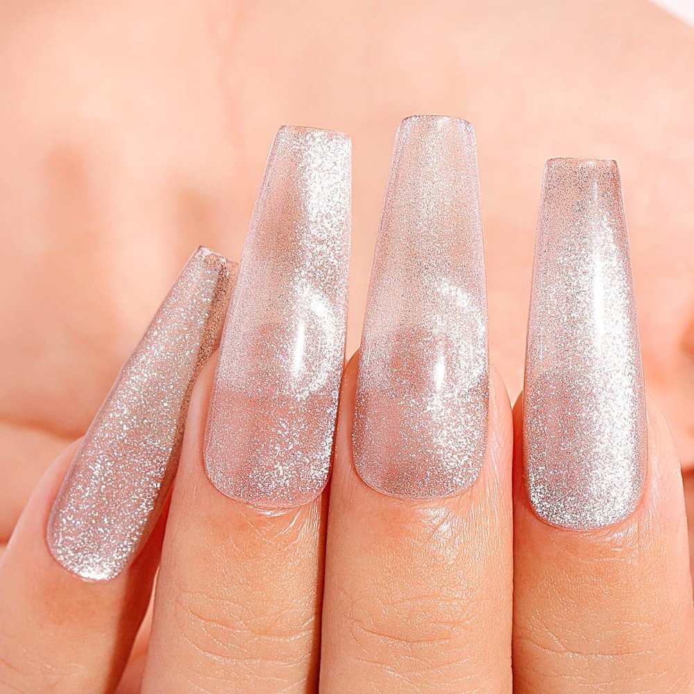 AIMEILI Cat Eye Gel Nail Polish –6 Colors, 10ml | Pearly Nude Magnetic | SET6-49