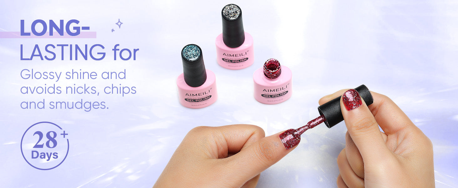 glitter gel nail polish