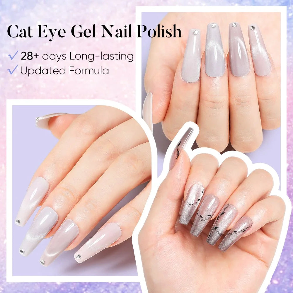 28+days long-lasting cat eye gel nail polish