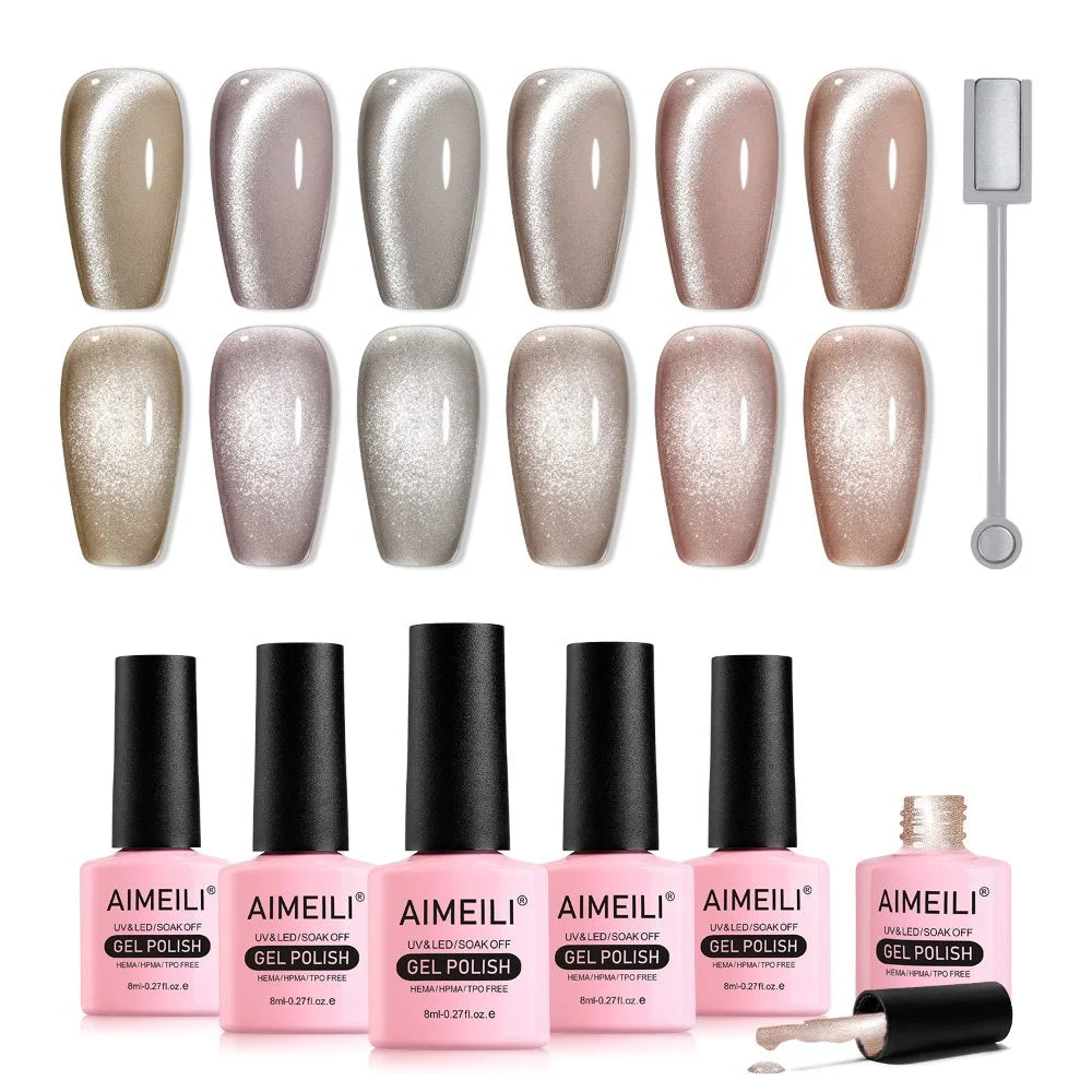 cat eye nail polish Set