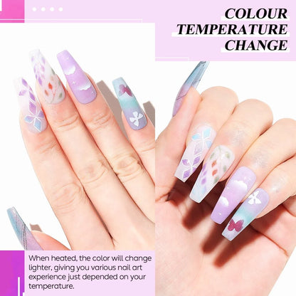 Colour temperature change nails