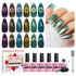 Winter Colorful Cat eye gel polish