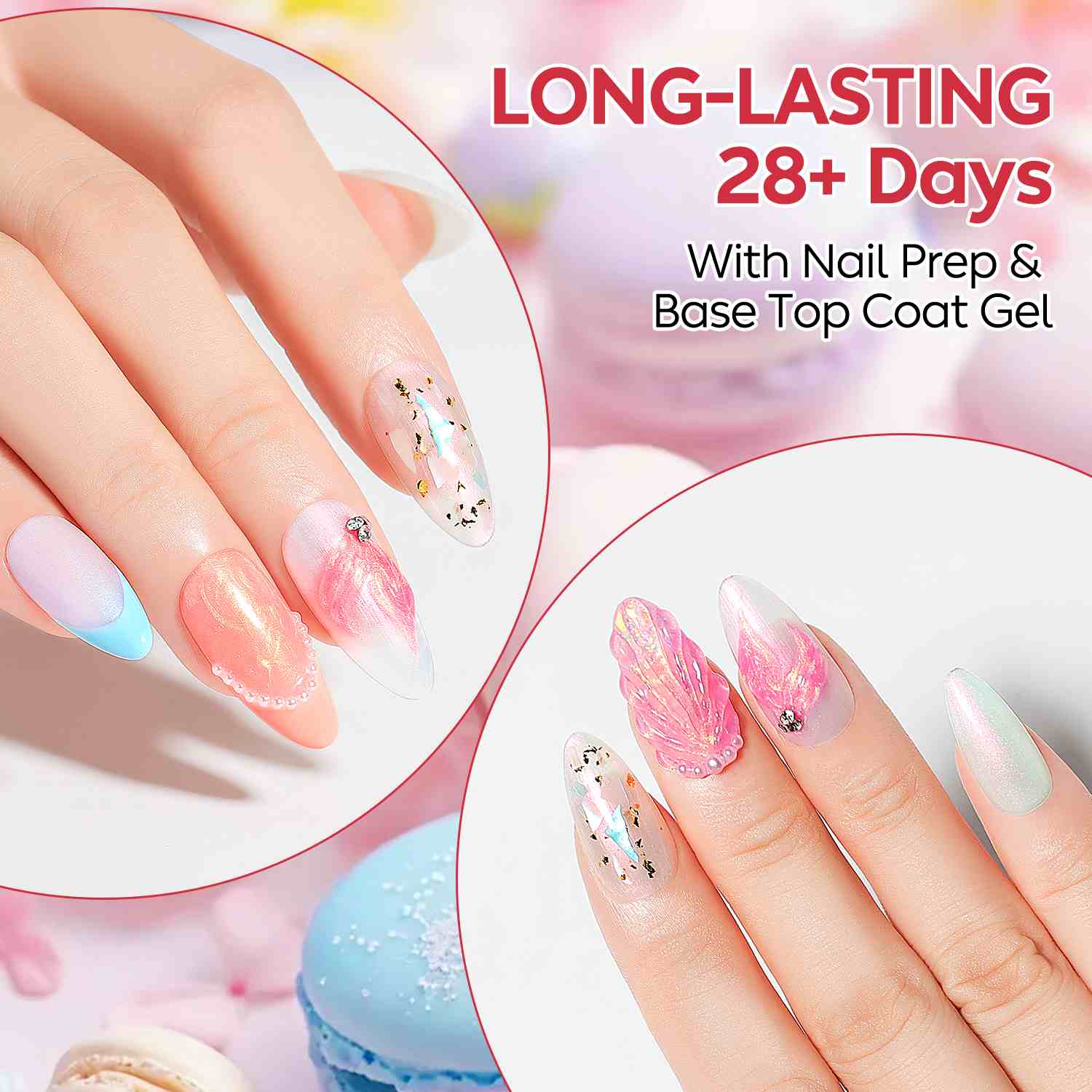 AIMEILI Pearl Gel Polish Set | 6pcs HEMA-Free Vegan Gel