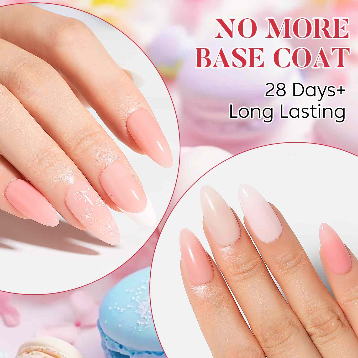 AIMEILI Builder Nail Gel – 6 Colors, 5ml | Strengthen Nails | SET6-88_5ML