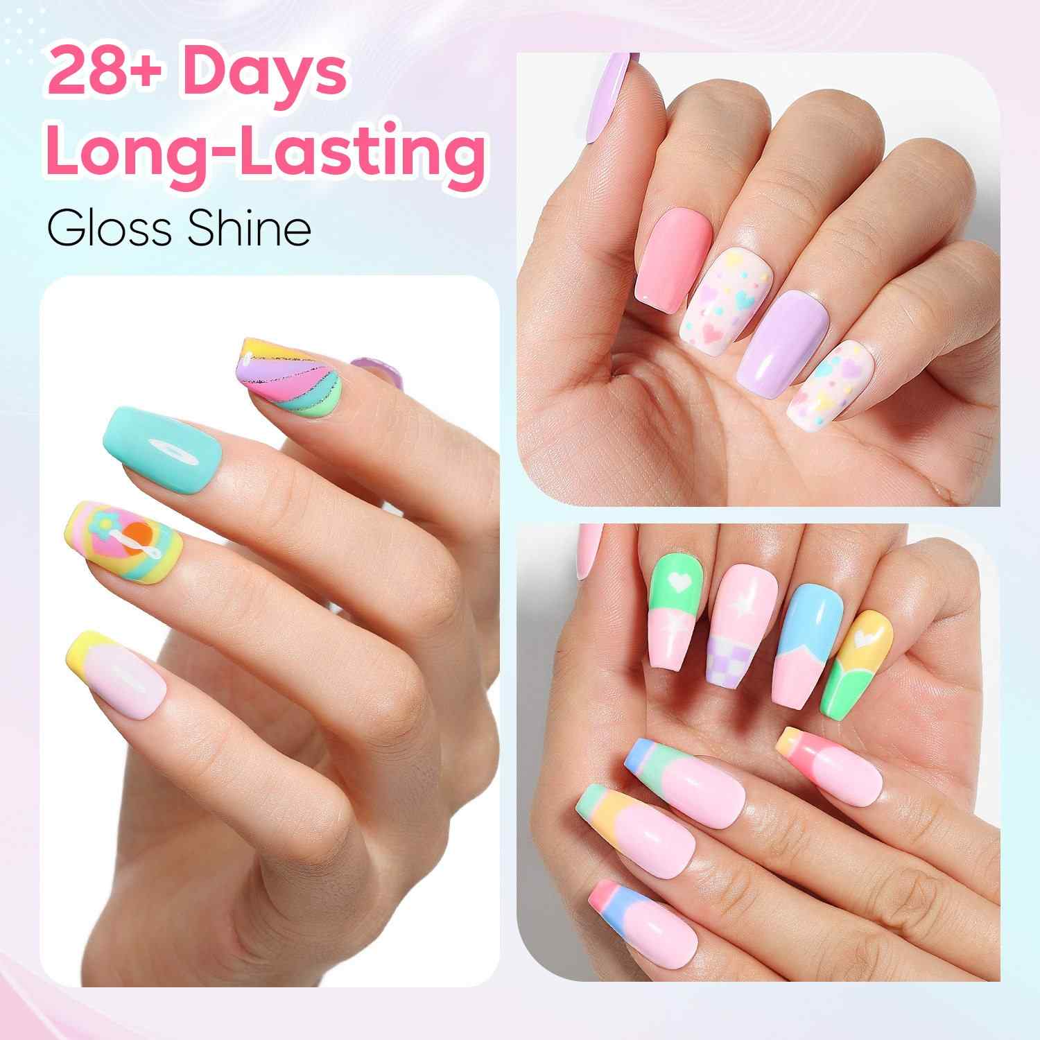 AIMEILI Neon Gel Nail Polish Set 12pcs – HEMA Free Vegan | SET12-35_5ML