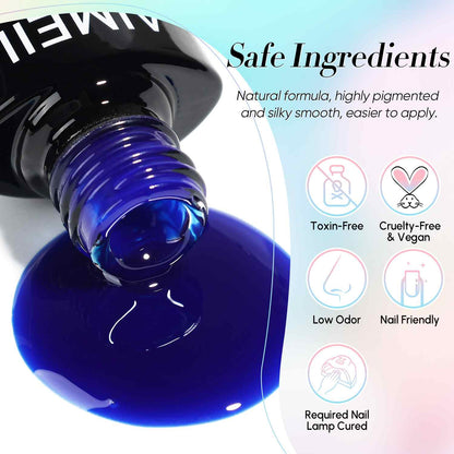 AIMEILI Jelly Bright Gel Nail Polish Set 6pcs – HEMA Free Vegan | SET6-94_5ML