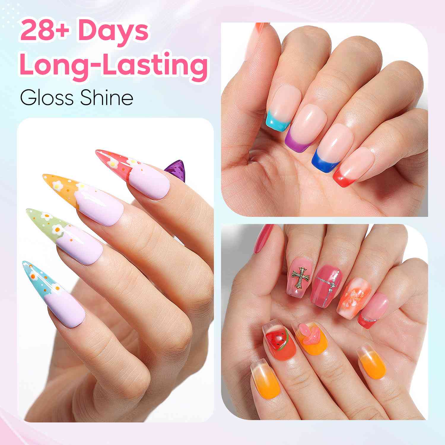 AIMEILI Jelly Bright Gel Nail Polish Set 6pcs – HEMA Free Vegan | SET6-94_5ML