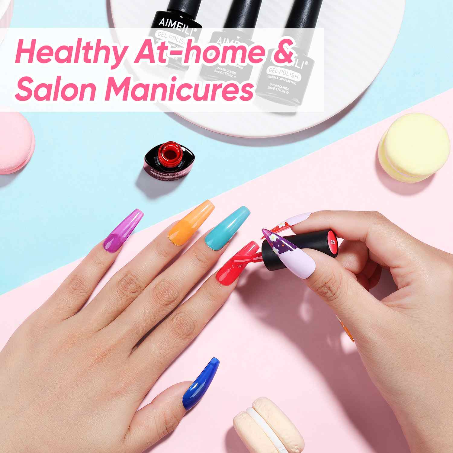 AIMEILI Jelly Gel Nail Polish Set 6pcs – HEMA Free Vegan | SET6-93_5ML
