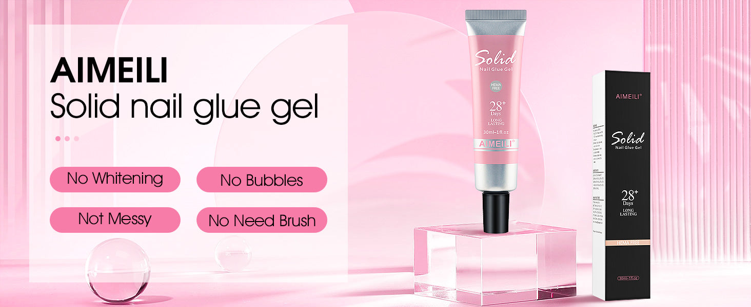 solid nail tips glue