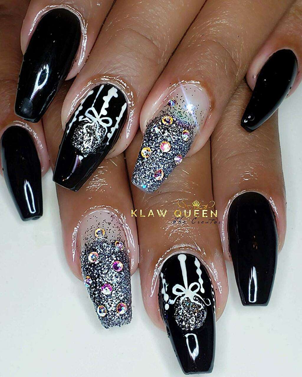 black gel polish