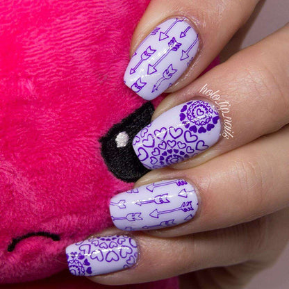 coffin periwinkle nail designs 