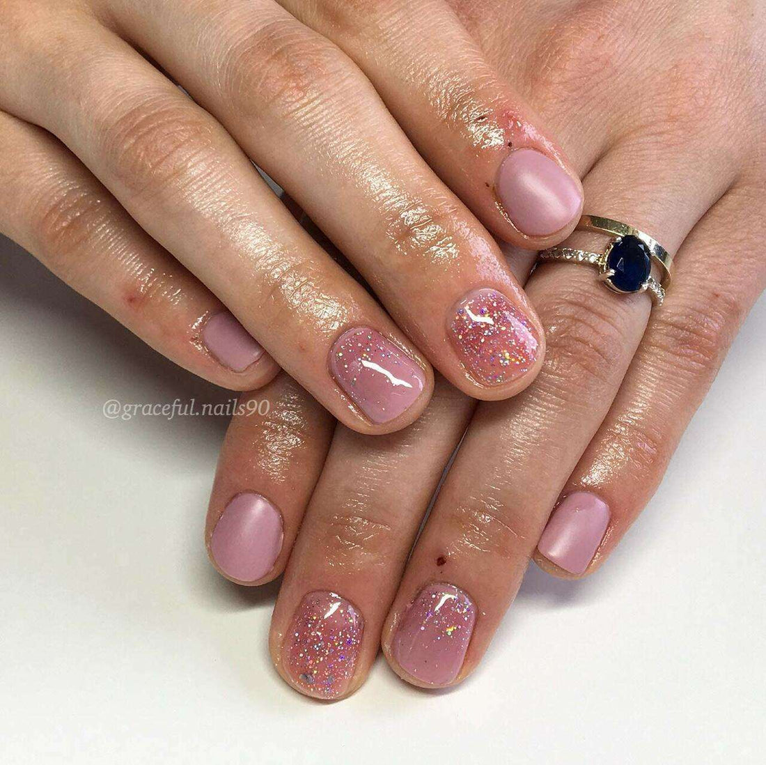 opaque pink nail polish
