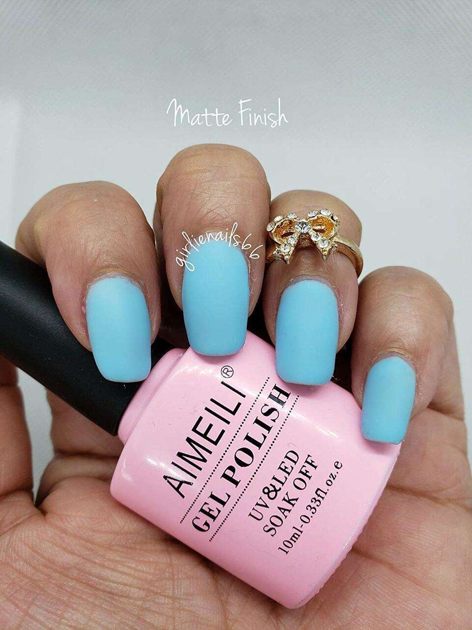 25 Cute Matte Nail Designs You Will Love - Pretty Designs | Blue matte nails,  Cute nails, Matte nails design