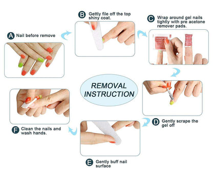 gel polish removal instruction