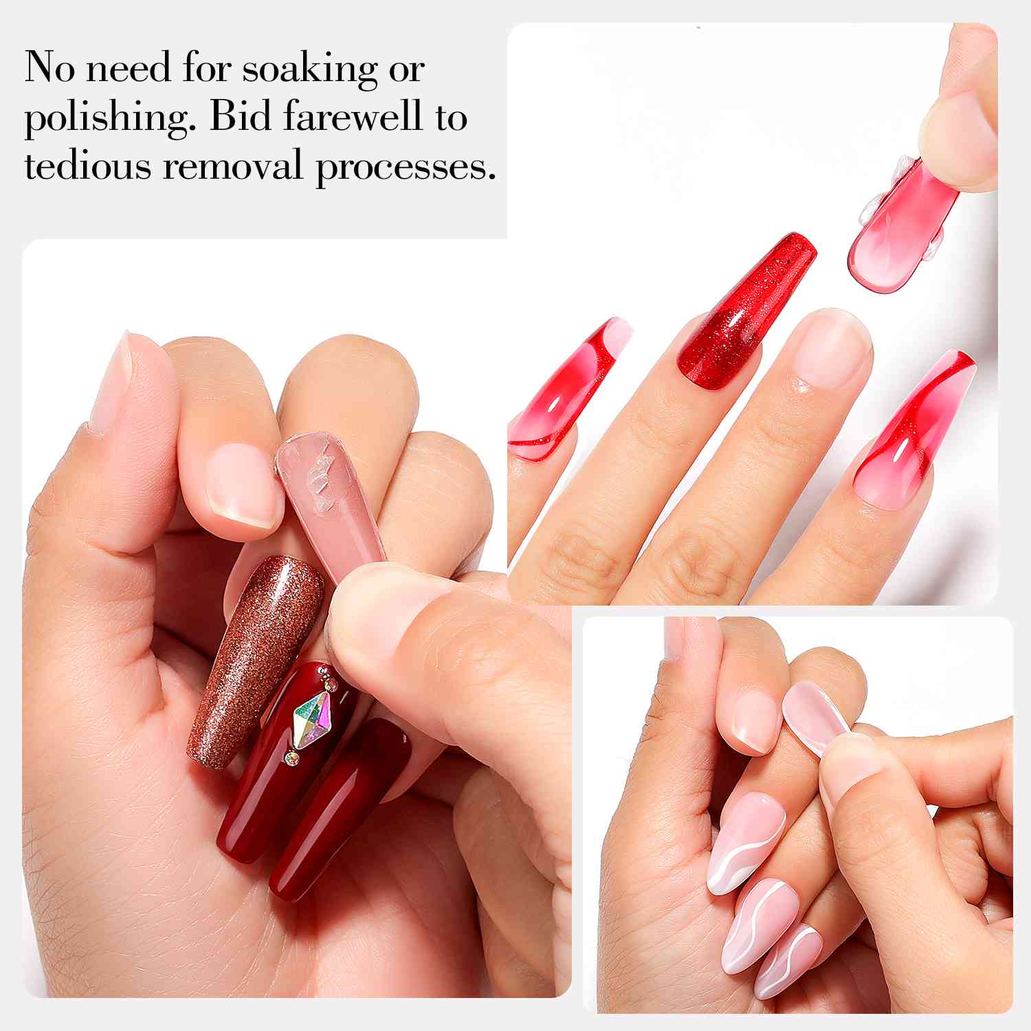 peel off base coat gel nails​