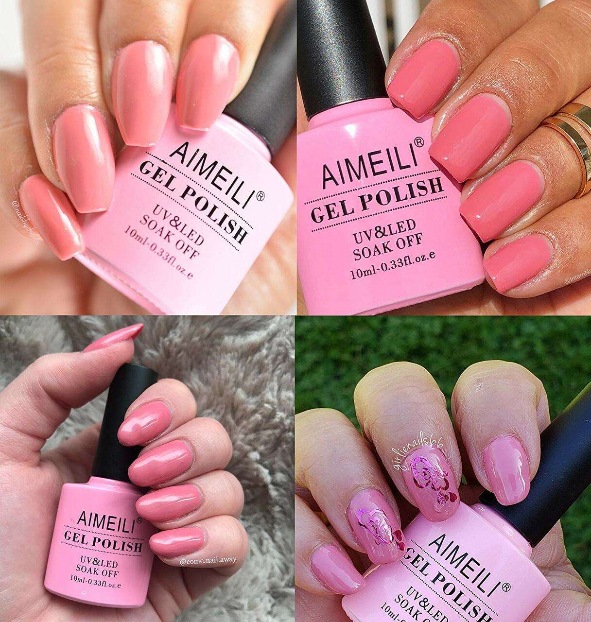 barbie pink gel nail polish