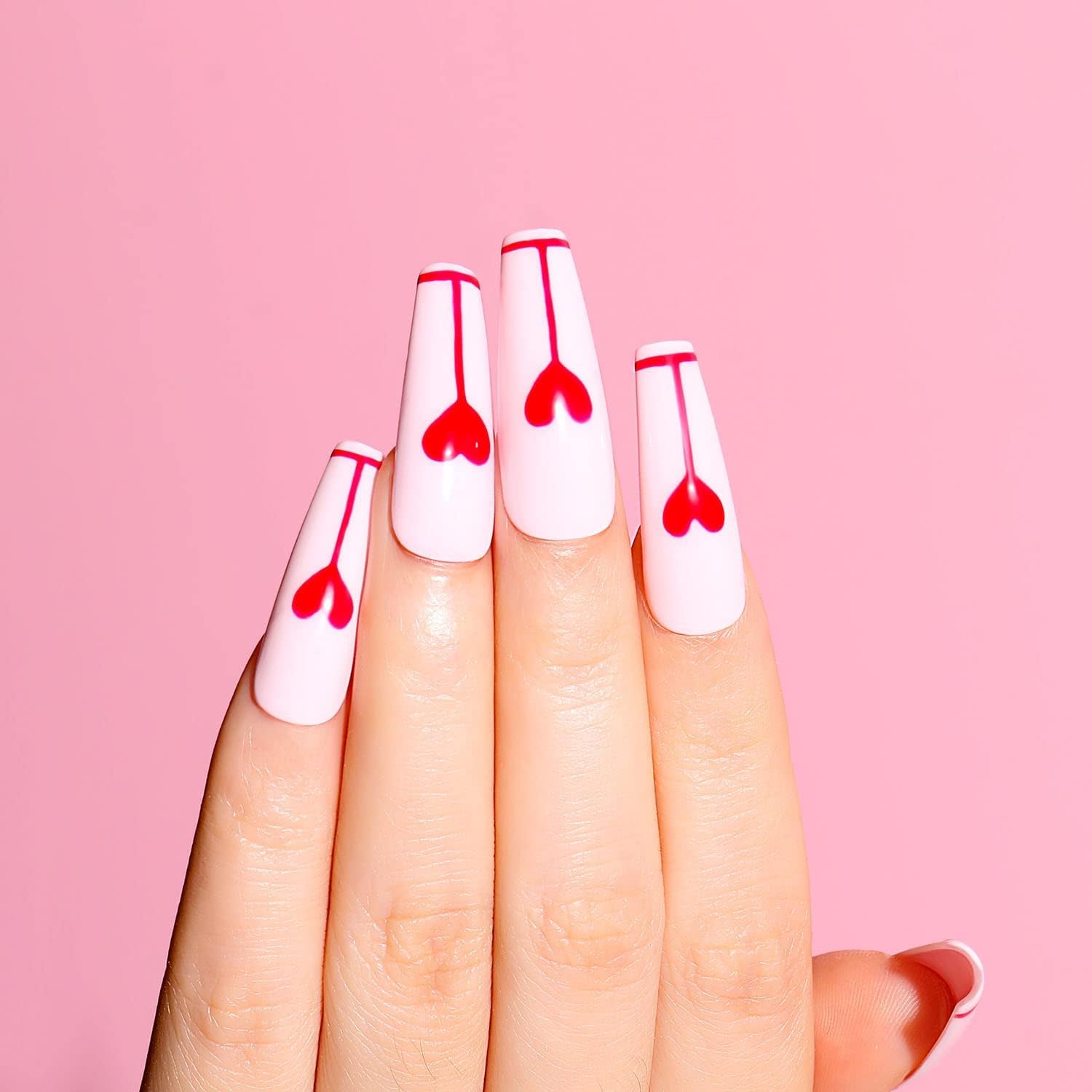 cute nails for valentine's day​