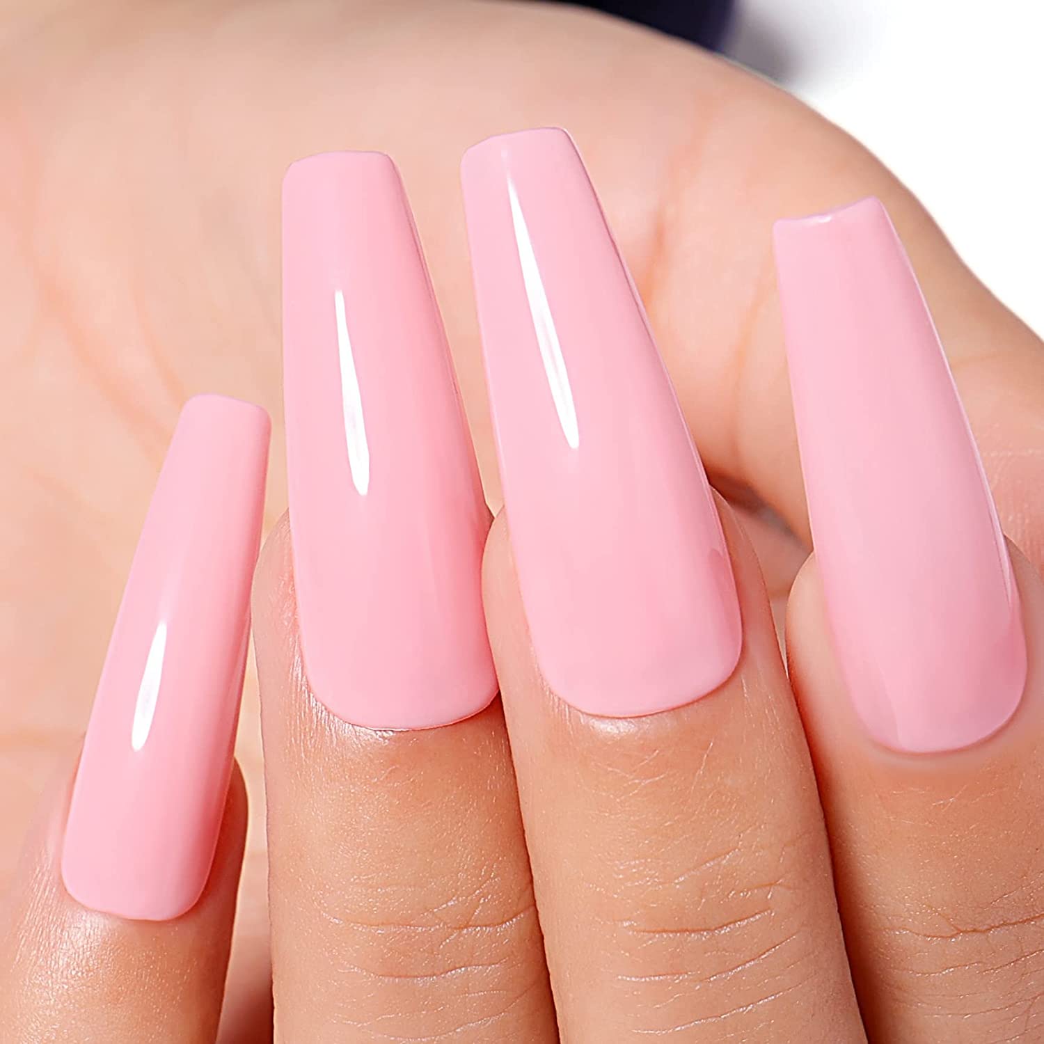 nude chrome nails 
