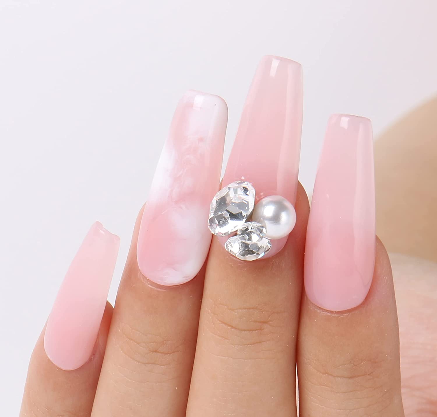 Sheer Nails | Sheer nails, Nails, Pink acrylic nails