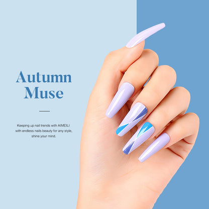 blue gray nail polish