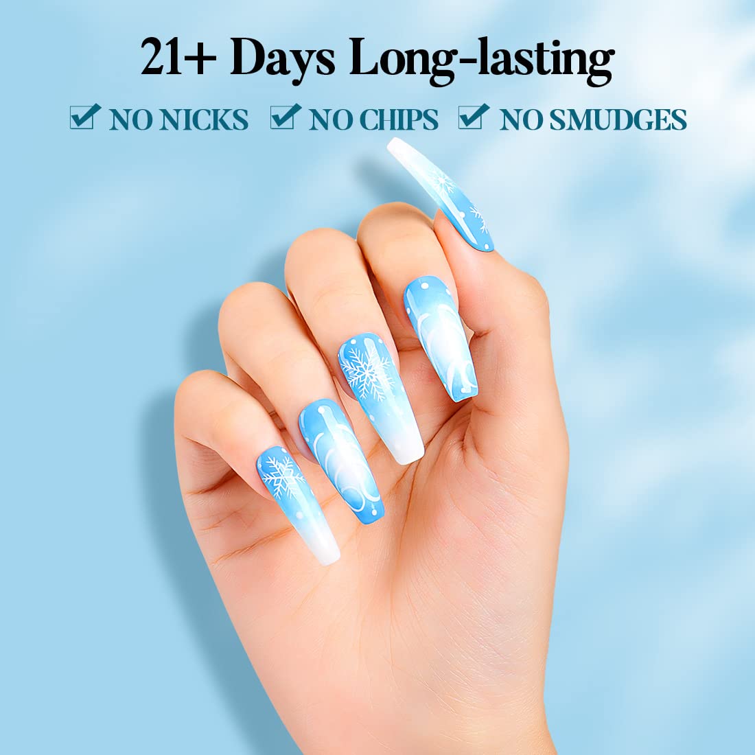 blue gel nail polish 