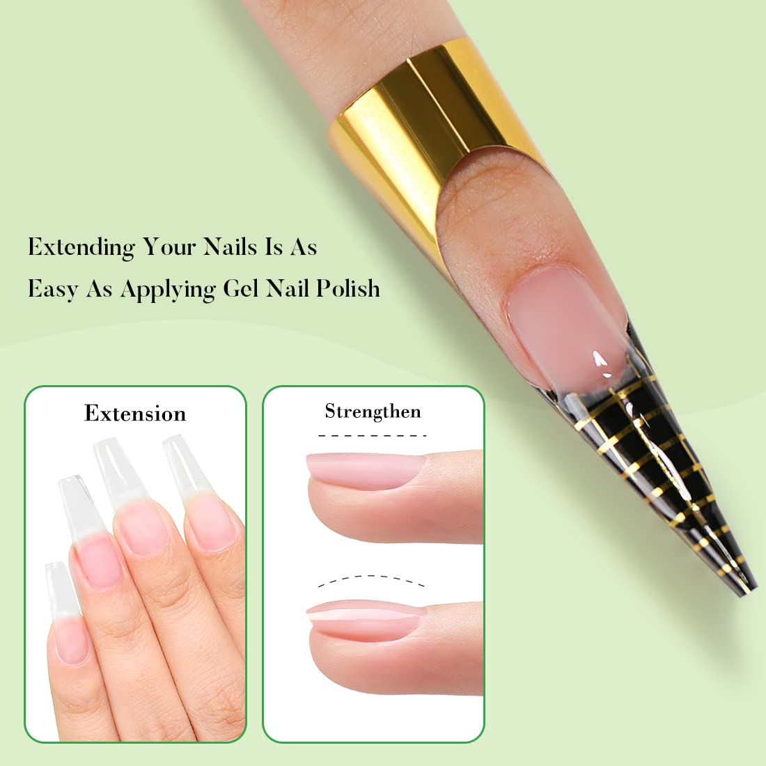 Nail Buildimg AIMEILI Hema Free Clear Builder Base Gel for Nails Building Extension ...