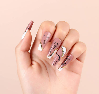 dark pink nail color