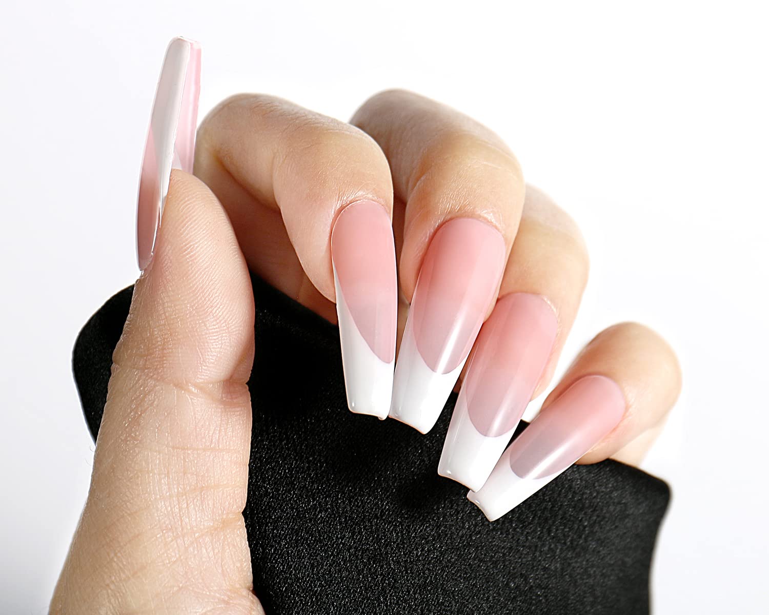 100Pcs White French Nail Tips Short French Style Acrylic Nail Tip 10 Sizes  False Tips Press on Nails | SHEIN