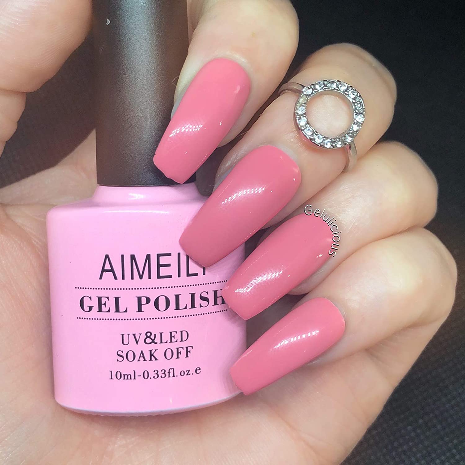 Aimeili Soak Off UV LED Gel Nail Polish - Pink Nude (065) 10ml