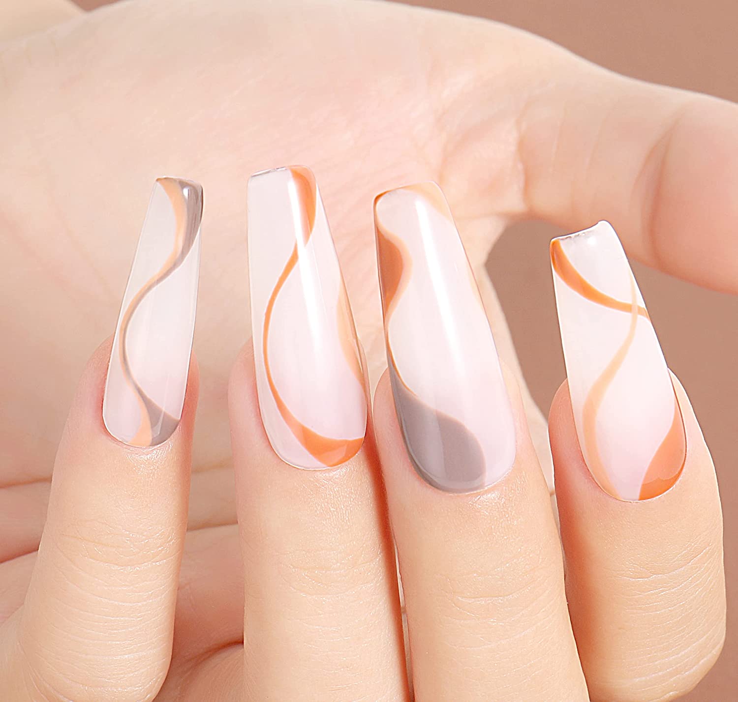 light orange nail polish 