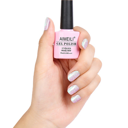 pink chrome nail polish 