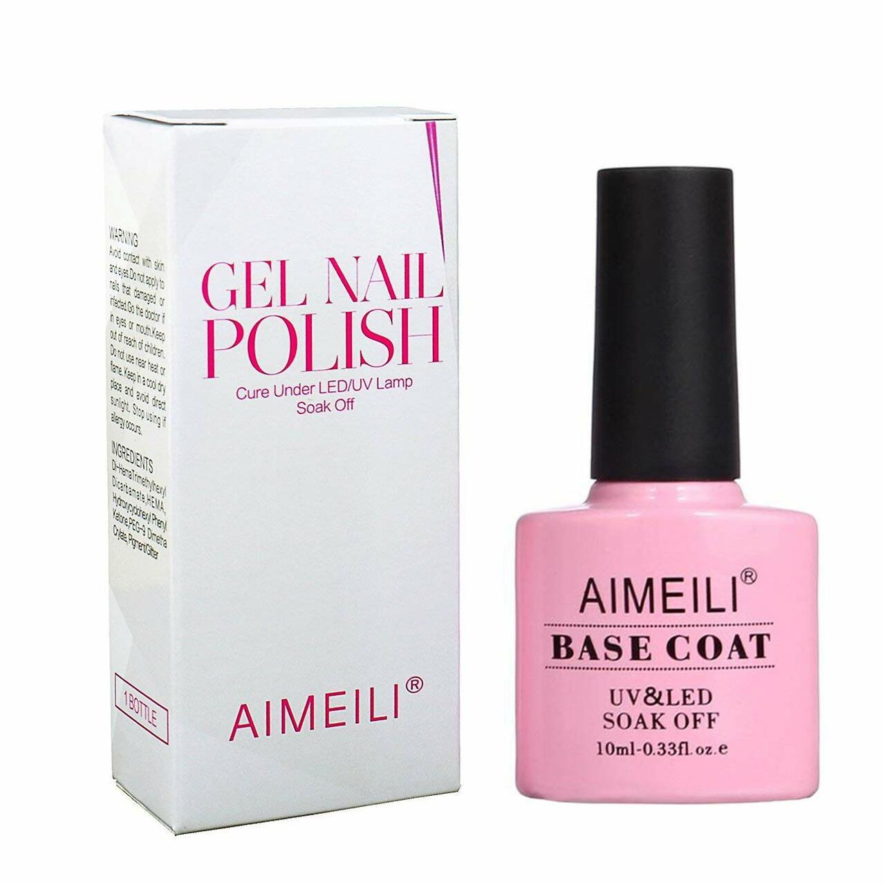 Aimeili Hema-Free Gel Polish Best at Home Fake Nail Kit with UV Light