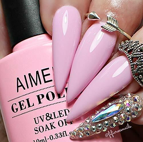 Aimeili Pretty Bubblegum Pink Gel Polish for Cute Sweet Nail Ideas Art