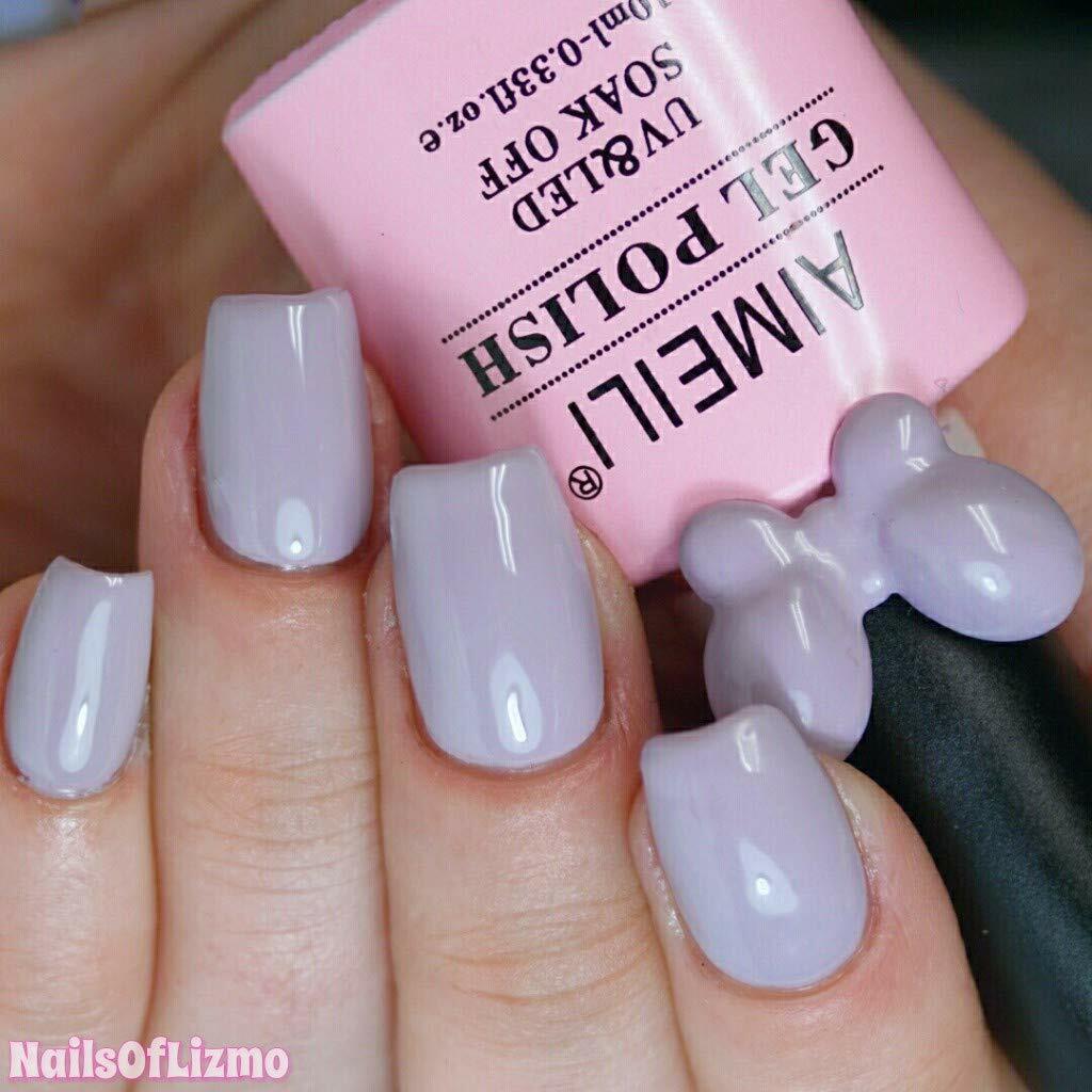 gray purple nail polish 