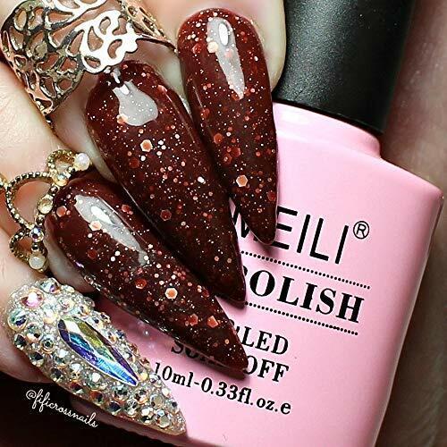 Chunky Glitter for Nails Thousand Color Temperature Change Nail Polish  Baking