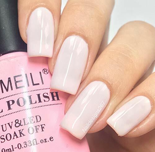 opaque pale pink nail polish