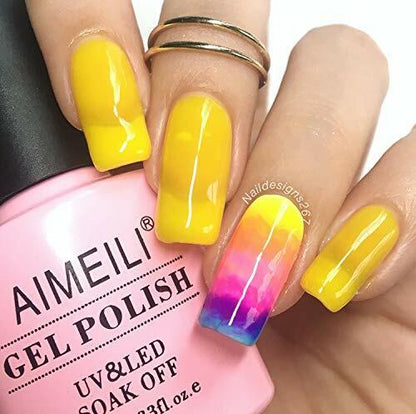 pastel yellow nails