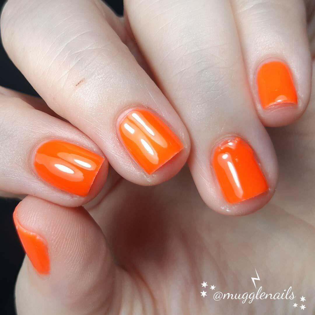 pastel orange nail polish