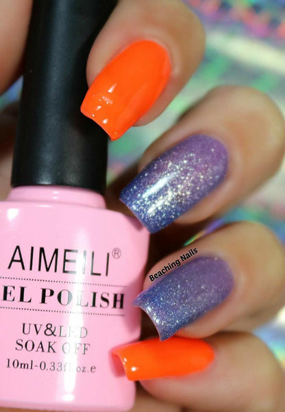 orange nail polish colors 