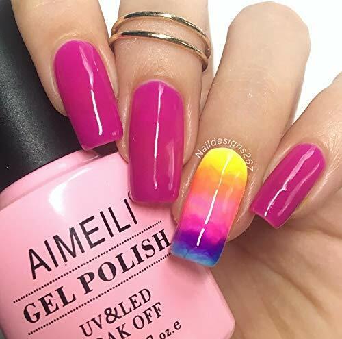 Aimeili Best Purple Grape Neon Pink Gel Polish for Stiletto Nails Art –  AIMEILI GEL POLISH