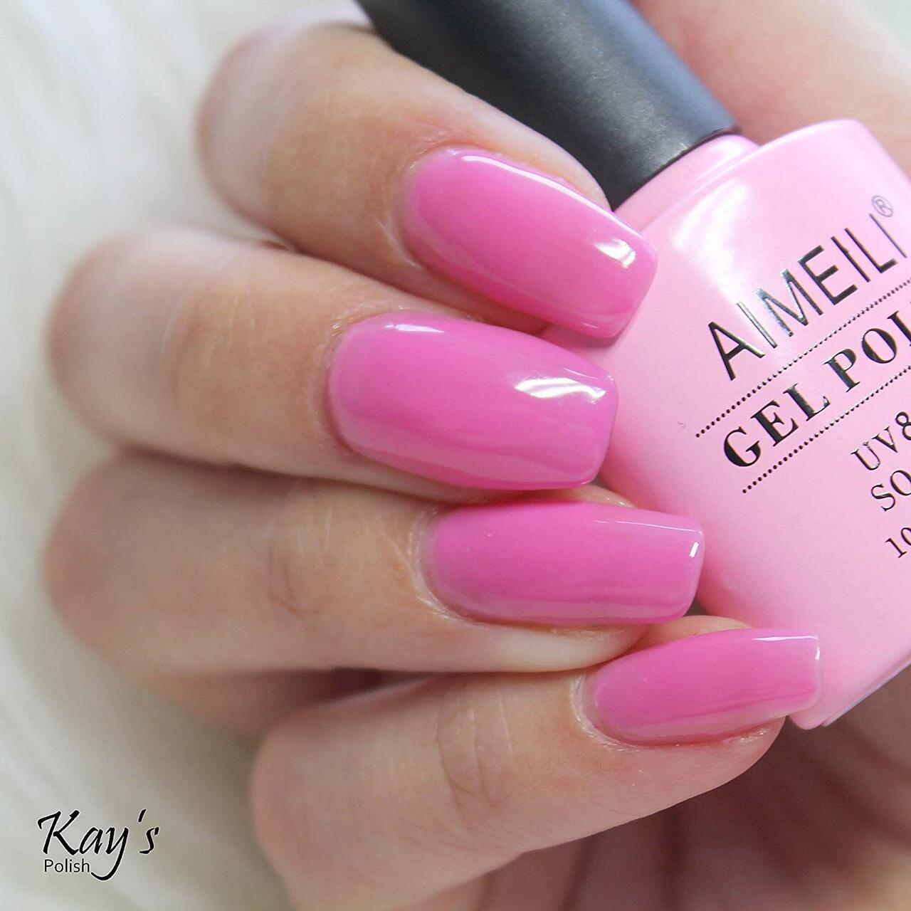cute nails pink