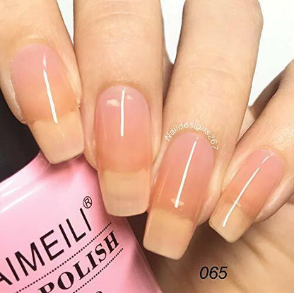 light clear pink nails