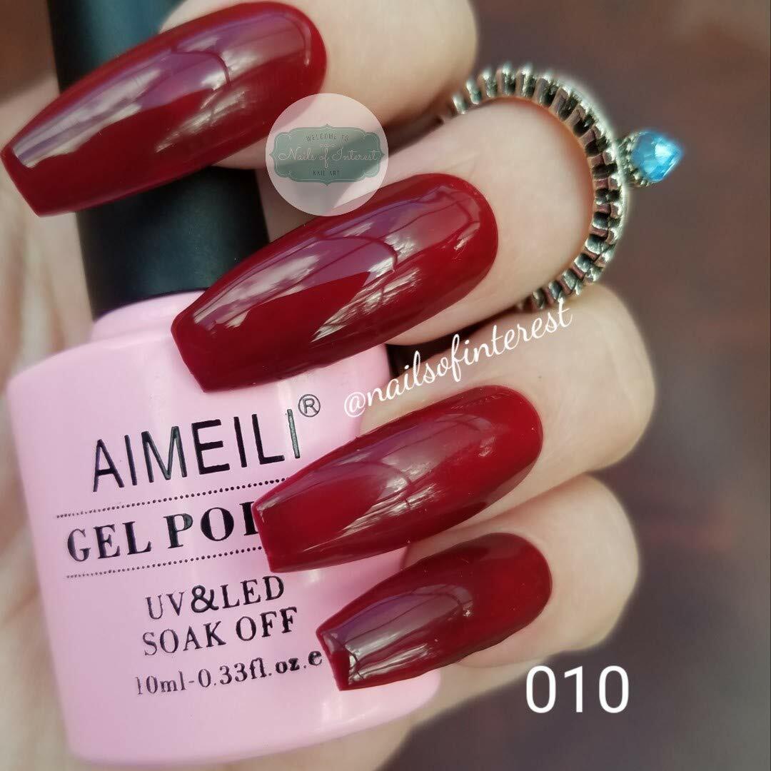 dark red coffin nails 